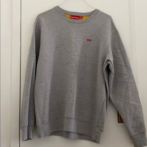 Supreme Crewneck Small Box Logo Ash Grey